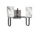 Toltec Lighting - 6222-MBGP-3009 - Two Light Bath Bar - Sandia - Matte Black & Graphite
