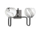 Toltec Lighting - 6222-MBGP-4109 - Two Light Bath Bar - Sandia - Matte Black & Graphite