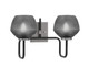 Toltec Lighting - 6222-MBGP-4622 - Two Light Bath Bar - Sandia - Matte Black & Graphite