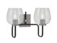 Toltec Lighting - 6222-MBGP-4812 - Two Light Bath Bar - Sandia - Matte Black & Graphite