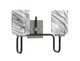 Toltec Lighting - 6222-MBGP-549 - Two Light Bath Bar - Sandia - Matte Black & Graphite