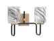 Toltec Lighting - 6222-MBNAB-549 - Two Light Bath Bar - Sandia - Matte Black & New Age Brass