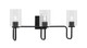 Toltec Lighting - 6223-MB-300 - Three Light Bath Bar - Sandia - Matte Black