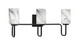 Toltec Lighting - 6223-MB-3009 - Three Light Bath Bar - Sandia - Matte Black
