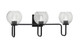 Toltec Lighting - 6223-MB-4102 - Three Light Bath Bar - Sandia - Matte Black