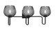 Toltec Lighting - 6223-MB-4602 - Three Light Bath Bar - Sandia - Matte Black
