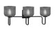 Toltec Lighting - 6223-MB-4612 - Three Light Bath Bar - Sandia - Matte Black