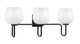 Toltec Lighting - 6223-MB-4811 - Three Light Bath Bar - Sandia - Matte Black