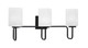 Toltec Lighting - 6223-MB-541 - Three Light Bath Bar - Sandia - Matte Black