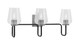 Toltec Lighting - 6223-MBGP-210 - Three Light Bath Bar - Sandia - Matte Black & Graphite