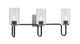 Toltec Lighting - 6223-MBGP-3002 - Three Light Bath Bar - Sandia - Matte Black & Graphite
