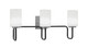 Toltec Lighting - 6223-MBGP-310 - Three Light Bath Bar - Sandia - Matte Black & Graphite