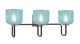 Toltec Lighting - 6223-MBGP-4615 - Three Light Bath Bar - Sandia - Matte Black & Graphite