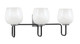Toltec Lighting - 6223-MBGP-4811 - Three Light Bath Bar - Sandia - Matte Black & Graphite