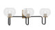Toltec Lighting - 6223-MBNAB-202 - Three Light Bath Bar - Sandia - Matte Black & New Age Brass