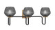 Toltec Lighting - 6223-MBNAB-4622 - Three Light Bath Bar - Sandia - Matte Black & New Age Brass