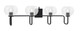 Toltec Lighting - 6224-MB-202 - Four Light Bath Bar - Sandia - Matte Black