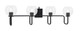 Toltec Lighting - 6224-MB-4100 - Four Light Bath Bar - Sandia - Matte Black