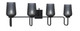 Toltec Lighting - 6224-MB-4252 - Four Light Bath Bar - Sandia - Matte Black