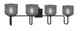 Toltec Lighting - 6224-MB-4612 - Four Light Bath Bar - Sandia - Matte Black