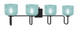 Toltec Lighting - 6224-MB-4615 - Four Light Bath Bar - Sandia - Matte Black