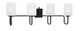 Toltec Lighting - 6224-MB-541 - Four Light Bath Bar - Sandia - Matte Black