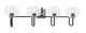 Toltec Lighting - 6224-MBGP-202 - Four Light Bath Bar - Sandia - Matte Black & Graphite