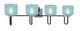 Toltec Lighting - 6224-MBGP-4615 - Four Light Bath Bar - Sandia - Matte Black & Graphite