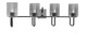 Toltec Lighting - 6224-MBGP-542 - Four Light Bath Bar - Sandia - Matte Black & Graphite