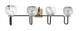 Toltec Lighting - 6224-MBNAB-4109 - Four Light Bath Bar - Sandia - Matte Black & New Age Brass
