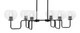 Toltec Lighting - 6236-MB-202 - Six Light Bar - Sandia - Matte Black