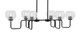 Toltec Lighting - 6236-MB-4100 - Six Light Bar - Sandia - Matte Black