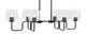 Toltec Lighting - 6236-MB-4810 - Six Light Bar - Sandia - Matte Black