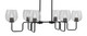 Toltec Lighting - 6236-MB-4812 - Six Light Bar - Sandia - Matte Black