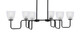 Toltec Lighting - 6236-MB-500 - Six Light Bar - Sandia - Matte Black