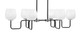 Toltec Lighting - 6236-MBGP-4811 - Six Light Bar - Sandia - Matte Black & Graphite