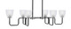 Toltec Lighting - 6236-MBGP-500 - Six Light Bar - Sandia - Matte Black & Graphite