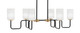 Toltec Lighting - 6236-MBNAB-3001 - Six Light Bar - Sandia - Matte Black & New Age Brass