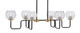 Toltec Lighting - 6236-MBNAB-4102 - Six Light Bar - Sandia - Matte Black & New Age Brass