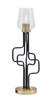 Toltec Lighting - 62-MBNAB-210 - One Light Accent Lamp - Sandia - Matte Black & New Age Brass