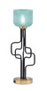 Toltec Lighting - 62-MBNAB-4615 - One Light Accent Lamp - Sandia - Matte Black & New Age Brass