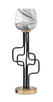 Toltec Lighting - 62-MBNAB-4819 - One Light Accent Lamp - Sandia - Matte Black & New Age Brass