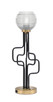 Toltec Lighting - 62-MBNAB-5110 - One Light Accent Lamp - Sandia - Matte Black & New Age Brass