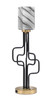 Toltec Lighting - 62-MBNAB-549 - One Light Accent Lamp - Sandia - Matte Black & New Age Brass