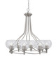 Toltec Lighting - 908-BN-4100 - Eight Light Chandelier - Capri - Brushed Nickel