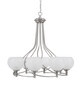 Toltec Lighting - 908-BN-4101 - Eight Light Chandelier - Capri - Brushed Nickel