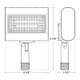 Flood/Area Ligh (LFX-XS-15W-50K-KN)