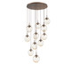 manufacturer_finish:Burnished Bronze|manufacturer_glass:Floret Crystal Inner - Amber Outer|light_output:Unspecified|color_temperature:2700K|cri:Unspecified|voltage:Unspecified
