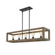 Sutton Five Light Linear Pendant (0270-LP BLK)