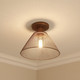 Carver One Light Semi-Flush Mount (0304-SF CP)